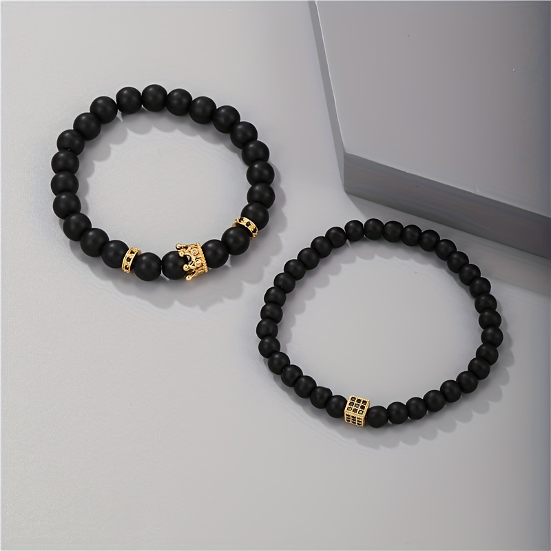 Map Stone Crown Bracelet